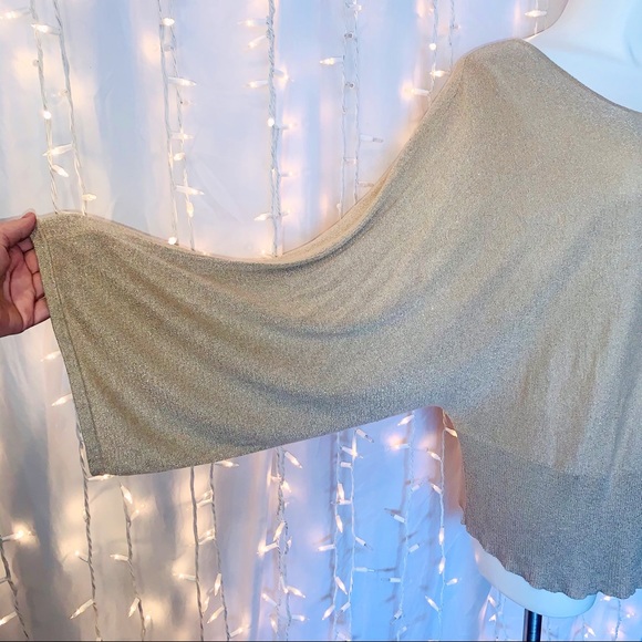LANE BRYANT ⭐️ Dazzling Sparkle Gold Sweater Top - Picture 4 of 7